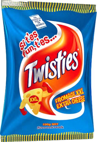 TWISTIES EXTRA FROMAGE 100G
