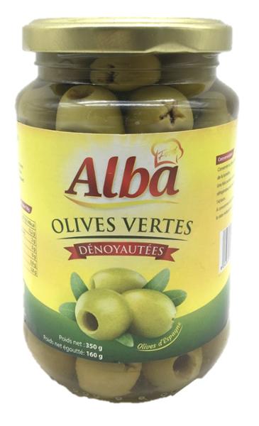 OLIVES VERTES DÉNOYAUTÉES 350G ALBA