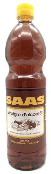 VINAIGRE D'ALCOOL COLORÉ 6° 1L SAAS