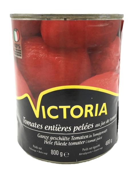 TOMATES PELÉES ENTIÈRES 800G VICTORIA