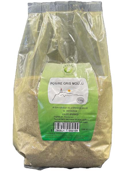 POIVRE GRIS MOULU 1KG