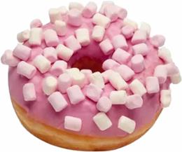 DONUTS FRAISE MARSHMALLOW 54G x 36