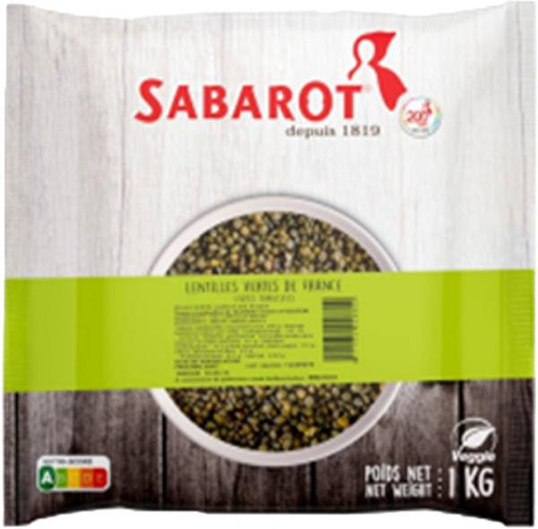 LENTILLES VERTES CUITES 1KG