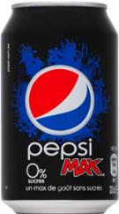PEPSI MAX BOÎTE 33CL