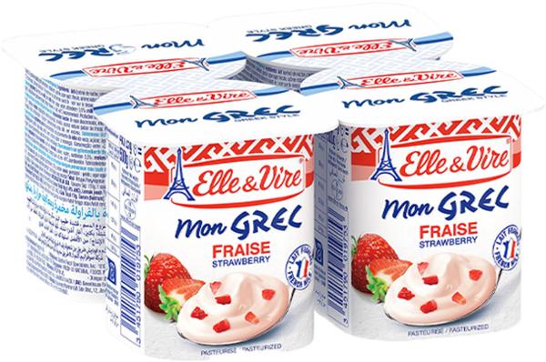 E&V DL GREC FRAISE 125G x 4