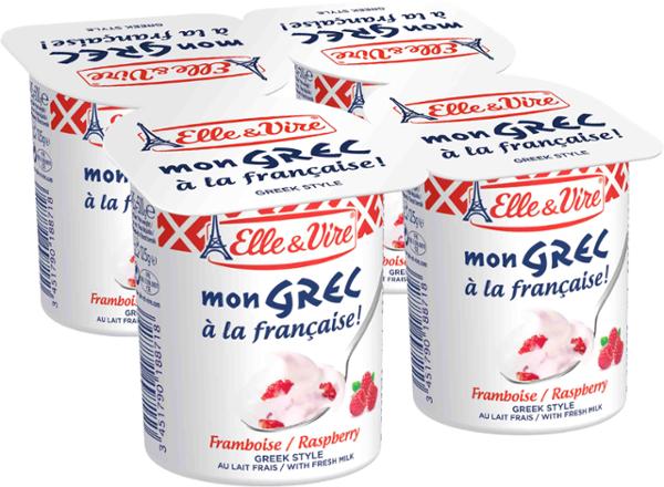 E&V DL GREC FRAMBOISE 125G x 4